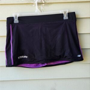 New Balance Black and Purple Athletic Skirt